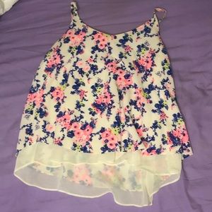 cute floral tank top